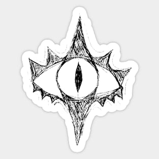 Abstract Eye Sketch Sticker